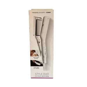 Conair Travelsmart Style Duo 2-in-1 Iron Hair & Clothing
